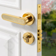 Plantex Door Lock Set with Keys/Mortise Door Lock for Home/Office/Hotel - Pack of 1 (OHMH-21, Brass Antique & PVD Gold)