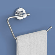 Plantex Stainless Steel Napkin Hanger for Washbasin/Towel Ring for Bathroom/Kitchen/Towel Hanger/Bathroom Accessories (Chrome)