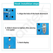 Plantex Metal Pegboard For Garages/Tool Organizer For Workshop/Tool Storage Board/Hanging Tool Pegboard Ã¢â‚¬â€œ 100 X 50 Cm, Hanging Shelves