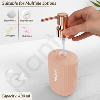 Plantex Ceramic Bathroom Set - Soap Holder for Bathroom/Liquid Soap Dispenser/Tumbler Holder/Toothbrush Holder - 3 Pcs Set