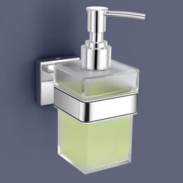 Plantex Heavy-Duty Stainless Steel Liquid Soap Dispenser/Hand Wash Dispenser/Shampoo Dispenser/Bathroom Accessories -Aqua (Chrome)
