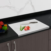 Plantex Heavy Duty Stainless Steel Chopping Board Large/Vegetable Chopping Board for Kitchen Countertop/Anti-Bacterial, Non-Slip, Vegetable Cutting Pad (Size- 41 X 29 cm)