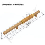 Plantex 20.5 Inch Main Door Handle/Aluminium Door Handle/Pull-Push Door Handle/Door Accessories (Pack of 1, Gold)