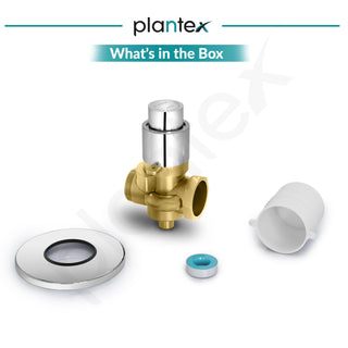 Plantex Pure Brass 40mm Thread Diameter Metropole Flush Valve for Toilet/Toilet Flush/Flush Valve for Urinal Commercial and Residential Use -(ALD-1302-Chrome)