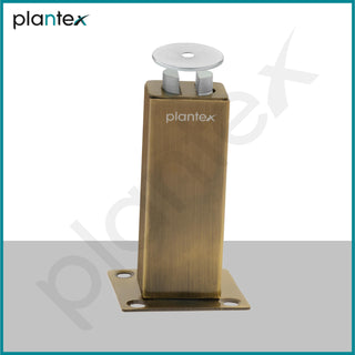 Plantex Stainless Steel Wall-Mounted Magnetic Door Stopper/Door Magnets to Hold Door/Door Catcher for Wooden Door - Pack of 6 (Brass Antique)