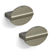 Plantex Knobs for Drawers/Round Drawer Knobs for Cabinets/Pull-Push Knobs for Kitchen/Bedroom Drawer - Pack of 2 (Satin)