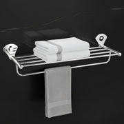 Plantex Royal Stainless Steel Towel Hanger for Bathroom/Towel Stand/Towel Hanger/ Bathroom Accessories (Chrome Finish) - 24 inch