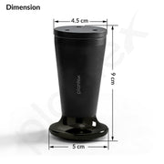 Plantex 4 Inch Sofa Leg for Bed Furniture/Aluminium Sofa Leg for Table/Support Legs/Furniture Leg - Pair of 2 (4 Piece) (DTS-87, Black)