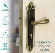 Plantex Premium Main Door Lock - 6-Lever Mechanism, 3-Year Warranty, Mortise Lock Set for Home (Finish)