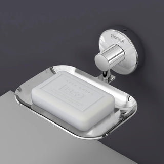 Plantex 304 Grade Stainless Steel Soap Holder/Bathroom Soap Holder/Kitchen Soap Stand for Sink - Bathroom Accessories (Chrome)