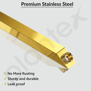 Plantex 14-Inch Shower Arm for Overhead Shower/Stainless Steel Shower Pipe/Wall Mount Bathroom Fitting with Ã‚Â½-Inch Thread - Pack of 1 (PVD Gold)