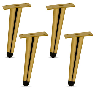 Plantex 304 Grade Stainless Steel 6 inch Sofa Leg/Bed Furniture Leg Pair for Home Furnitures (DTS-54-Gold) – 2 Pcs
