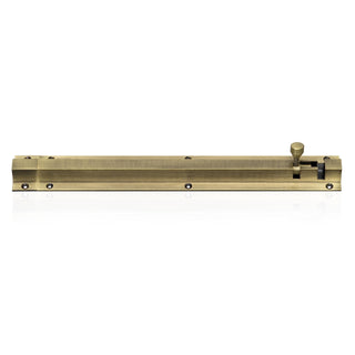 Plantex Stainless Steel Tower Bolt/Tower Bolt for Home,Offices Doors and Windows/Tower Bolt for Main Door/Door Latch/Kundi/Chitakini/Door Latch for Windows - Pack of 2 (Brass Finish, 12 inch)