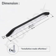 Plantex Cabinet Handle/288mm Handle for Wardrobe/Kitchen Handle/Pull-Push Handle for Home/Office - Pack of 1 (Black)