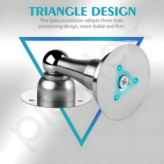 Plantex Drill Free Home Stopper/4 inch Self Adhesive Door Magnet for Home/Door Holder for Main Door/Door Magnet Stopper for Office/Hotel/Home (Matt)