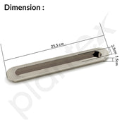 Plantex Sliding Door Handle/Concealed Handle for Sliding Door/224mm Concealed Handle for Wardrobe/Kitchen Cabinet - Pack of 4 (Satin)