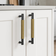 Plantex Cabinet Handle/Kitchen Cabinet Door Handle/Wardrobe/160 mm Cupboard Handle/Door Pull-Push Handle for Home/Office - Pack of 2 (Brass Antique)