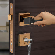 Plantex Brass, Zinc Mortise Door Lock For Main Door/Premium Handle Lock Set For Home With 3 Years Warranty (Rose Gold & Black)