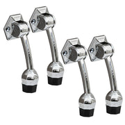 Plantex Door Stopper for Main Door/5-Inch Stopper with Rubber Grip/Stoppers for Wooden Door/Stops for Door â€“ Pack of 4 (Chrome)