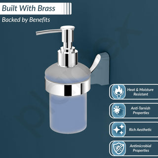Plantex Smooth Brass Liquid Soap Dispenser for Shampoo and Handwash (UN-1738)
