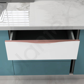 Plantex Profile Handle for Kitchen Cabinet/24 Inch Alluminium Drawer Profile Handle/Wardrobe Pull Handle for Home/Office/Hotel - Pack of 1 (Rose Gold)