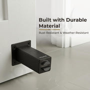 Plantex Stainless Steel Wall-Mounted Magnetic Door Stopper/Door Magnets to Hold Door/Door Catcher for Wooden Door - Pack of 6 (Matt Black)