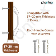 Plantex Cabinet Handle/96mm Handle for Wardrobe/Kitchen Handle/Pull-Push Handle for Home/Office - Pack of 1 (Rose Gold)