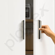 Plantex Cabinet Handle/Kitchen Cabinet Door Handle/Wardrobe/160 mm Cupboard Handle/Door Pull-Push Handle for Home/Office - Pack of 2 (Satin)
