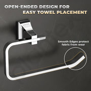 Plantex Towel Ring for Bathroom/Pure Brass Towel Holder/Towel Stand/Towel Hanger/Bathroom Accessories - Pack of 1 (APS-DL-08, Chrome)