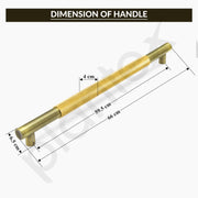 Plantex Heavy Duty Door Handle/Door & Home Decor/24 inch Main Door Handle/Door Pull-Push Handle - Pack of 1 (Brass Antique & Gold)
