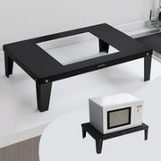 Plantex GI Steel Oven Stand/Microwave Stand for Kitchen Platform/Easy to Screw-Fit & Assemble OTG Rack/Kitchen Storage Shelf Ã¢â‚¬â€œ Metal (Black)