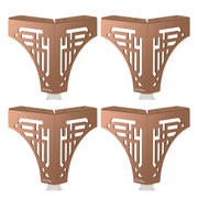 Plantex Heavy Duty Stainless Steel 4 inch Sofa Leg/Bed Furniture Leg Pair for Home/Furniture Sofa Legs for Table/Sofa Support Legs/Sofa Furniture Leg (Rose Gold) Set of 4 Pcs