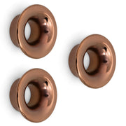 Plantex Drawer Knobs/Stainless Steel Knobs for Cabinet/Pull-Push Knob for Home/Office Drawer - Pack of 3 (Rose Gold)
