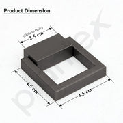 Plantex Drawer Kadi/2 Inch Chest Handle for Drawer/Square Cabinet Kadi/Pull-Push Small Kadi for Home/Office Drawer - Pack of 3 (SH-358, Satin Black)