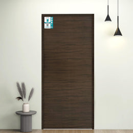 Plantex WPC Doors for Bathroom (25 mm - Thickness)/Termiteproof Bathroom Door/2.25x6.5 Feet Wooden Finished Door for Home/Balcony/Office/Kitchen, Density-550 (27x78 inch,19.5 kg- Charcoal Oak)