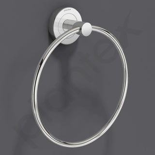 Plantex Compact Stainless Steel Towel Hanger for Bathroom/Towel Holder/Napkin Holder for Wash Basin/Towel Ring/Bathroom Accessories (Pack of 1)