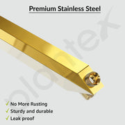 Plantex 12-Inch Shower Arm for Overhead Shower/Stainless Steel Shower Pipe/Wall Mount Bathroom Fitting with Â½-Inch Thread - Pack of 1 (Gold)