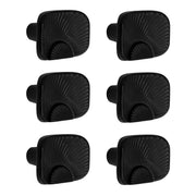 Plantex Knobs for Drawers/Drawer Knobs/Rectangle Knob for Cabinets/Pull-Push Knob for Kitchen/Bedroom/Drawer - Pack of 6 (DC-Black & Z-Black)