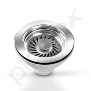 Plantex Coupling for Kitchen Sink/304 Grade Stainless Steel Waste Coupling/Round Shape Coupling - Pack of 1 (Chrome Finish)