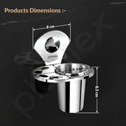 Plantex Royal Stainless Steel Tooth Brush Holder/Tumbler Holder/Bathroom Accessories