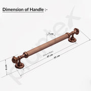 Plantex Heavy Duty Main Door Handle/21.5 Inch Door Handle For Main Door/Pull Handle For Wooden & Glass DoorÃƒâ€šÃ¢â‚¬â€œ Pack Of 1 (320-Pvd Rose Gold Finish) - 3 Years Warranty