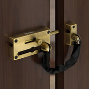 Plantex Door Chain with Baby Latch/Door Chain Lock for Main Door/Latch Lock for Door/Heavy Duty Door Safety Guard Lock for Home, Hotel & Office Security â€“ Pack of 1 (DTK-294-Brass Antique)