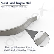 Plantex Cabinet Handle/128mm Handle for Drawer/Wardrobe/Kitchen Handle/Pull-Push Handle for Home/Office - Pack of 2 (Satin)