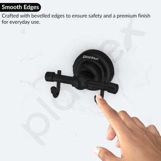 Plantex 304 Grade Stainless Steel Robe Hook/Cloth-Towel Hanger/Napkin Hanger/Bathroom Accessories - Skyllo (Black)