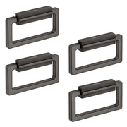 Plantex Rajwadi Drawer Kadi/Drawer Handle/Kadi for Drawers/Pull-Push Kadi for Home/Office Cabinet - Pack of 4 (Satin Black)