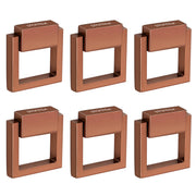 Plantex Drawer Kadi/2 Inch Chest Handle for Drawer/Square Cabinet Kadi/Pull-Push Small Kadi for Home/Office Drawer - Pack of 6 (SH-358, Rose Gold)