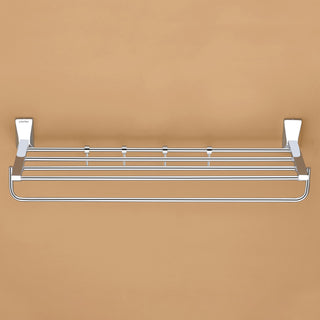 Plantex 304 Grade Stainless Steel 24 inch Towel Rack/Rod for Bathroom/Towel Bar/Towel Hanger/Towel Storage for Bathroom - Crystal (Chrome)
