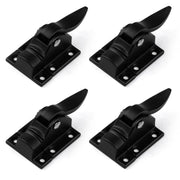 Plantex Cabinet Latch ÃƒÂ¢Ã¢â€šÂ¬Ã¢â‚¬Å“ Heavy-Duty Hatch Case Bolt for Storage Units, Toolboxes, Kitchen Cabinets & Cupboards - Pack of 4 (Black)