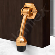 Plantex Door Stopper for Main Door/5-Inch Stopper with Rubber Grip/Stoppers for Wooden Door/Stops for Door â€“ Pack of 4 (Rose Gold)