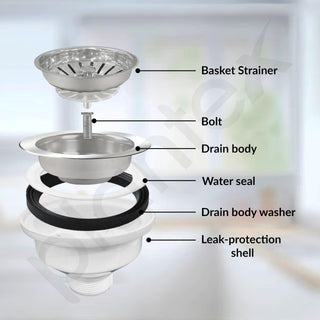 Plantex Coupling for Kitchen Sink/Stainless Steel Waste Coupling/Round Shape Coupling - Pack of 1 (Premium, Chrome Finish)